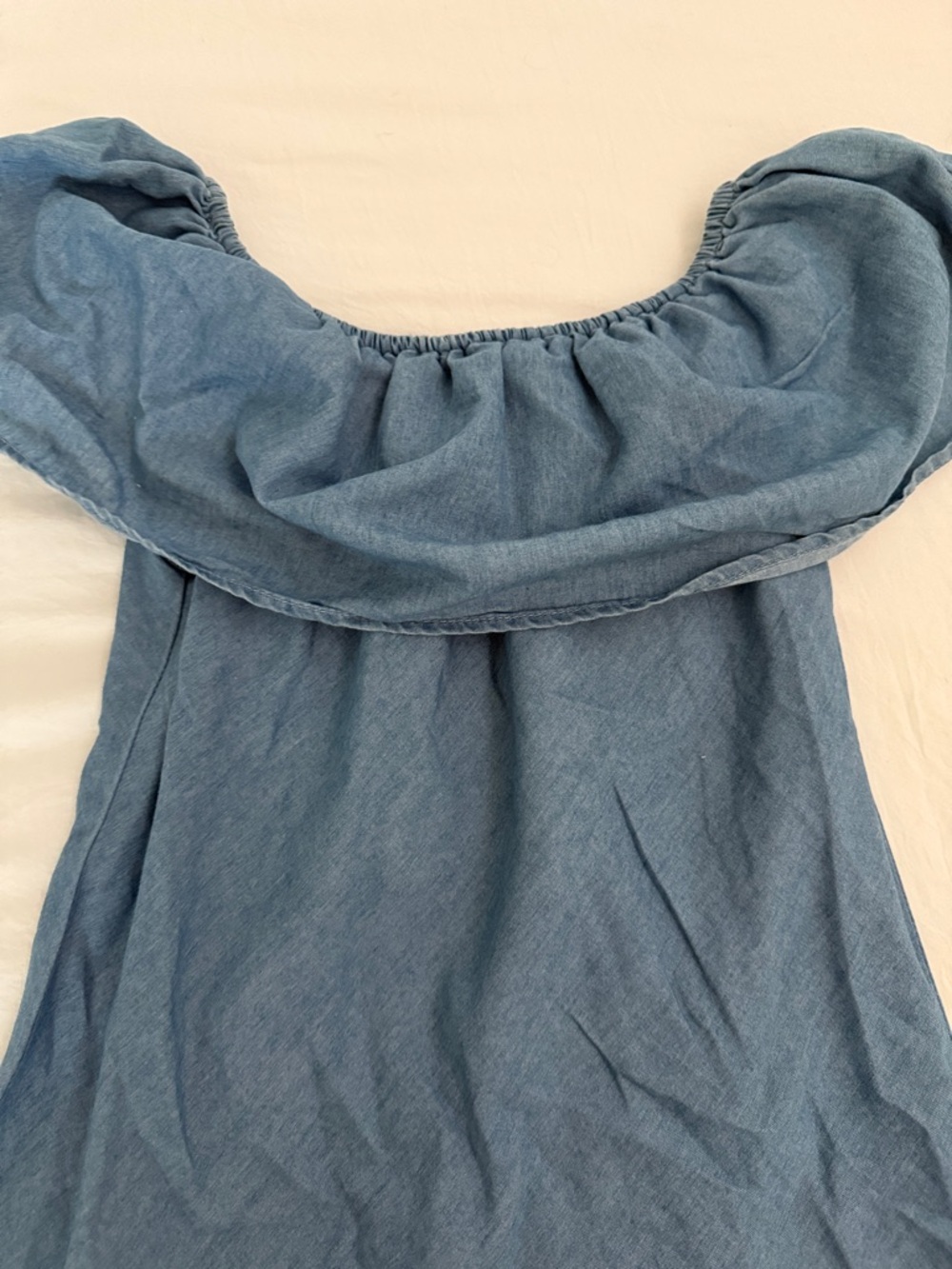 Noble U Blue Off-Shoulder Mini Dress - Picture 2 of 2